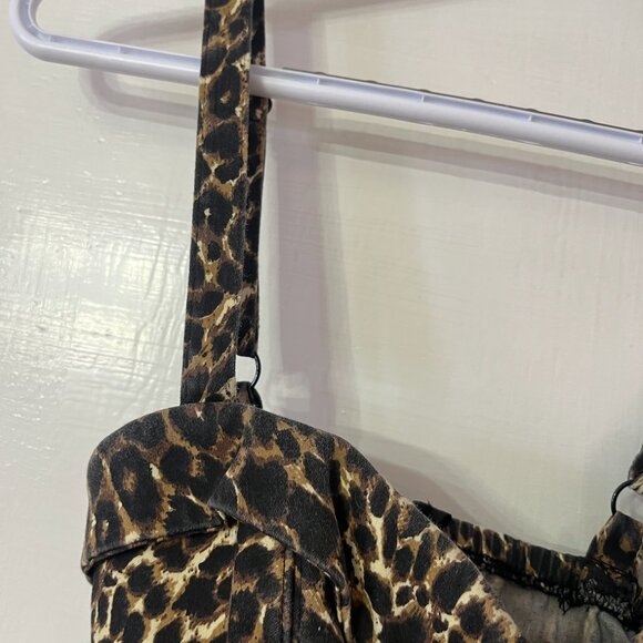 Maneater Top in Wild Leopard Print - Vixen by Micheline Pitt Size Small - Picture 4 of 8